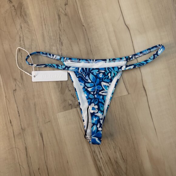Bright Swimwear Fiona Bottom in Midnight Bloom, size small - Picture 3 of 5